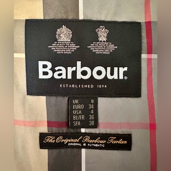 NWTs Barbour Orinsay Quilted Long Jacket. Maple. Sz. 4 US (8 UK) - Picture 8 of 14